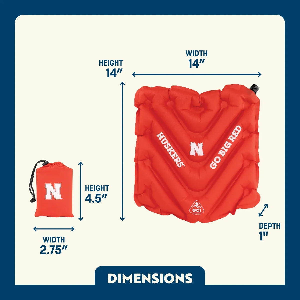 GCI Outdoor product image: V Seat™ - Nebraska Cornhuskers N5 — V Seat™ - Nebraska Cornhuskers