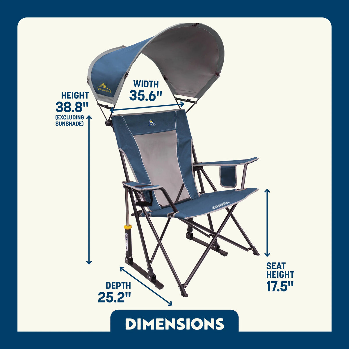 GCI Outdoor product view: SunShade Rocker™ C7 — SunShade Rocker™
