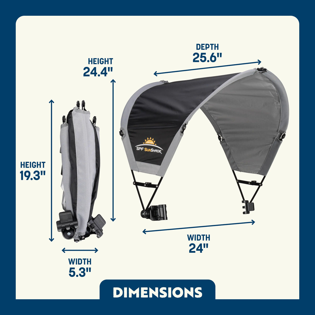 GCI Outdoor product view: SunShade Accessory - Black B6 — SunShade Accessory - Black
