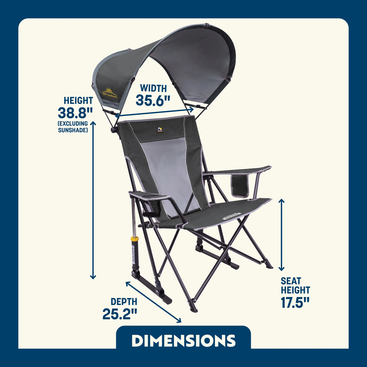 GCI Outdoor product view: SunShade Rocker™ C7 — SunShade Rocker™