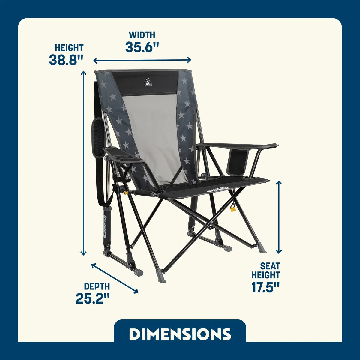 GCI Outdoor product view: Comfort Pro Rocker™ B1 — Comfort Pro Rocker™