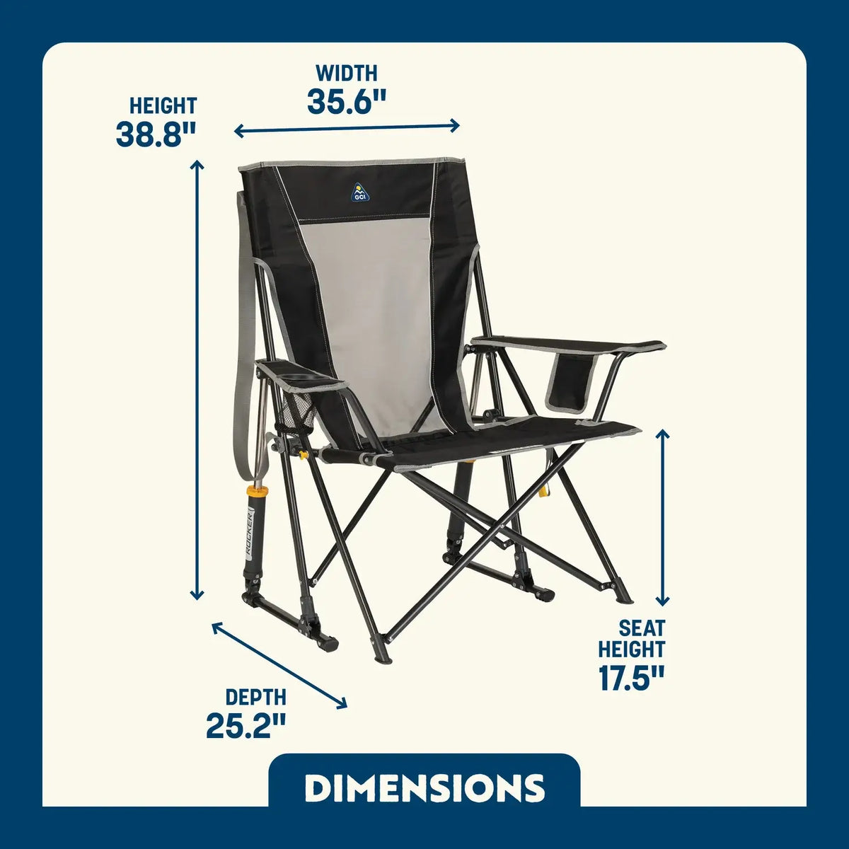 GCI Outdoor product view: Comfort Pro Rocker™ B1 — Comfort Pro Rocker™