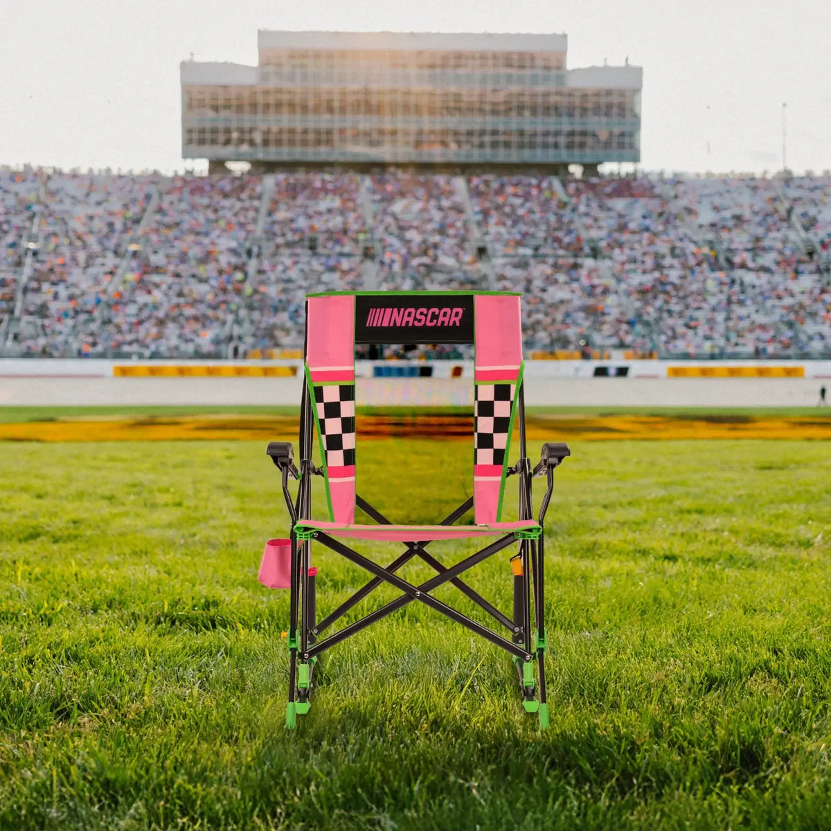 GCI Outdoor product view: NASCAR RoadTrip Rocker™ - Pink E5 — NASCAR RoadTrip Rocker™ - Pink