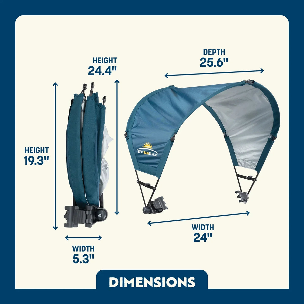 GCI Outdoor product view: SunShade Accessory - Teal Y9 — SunShade Accessory - Teal
